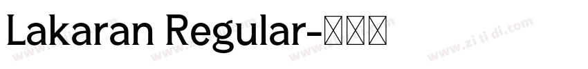 Lakaran Regular字体转换